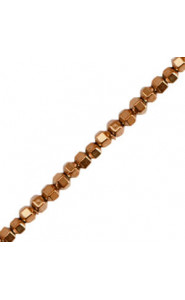 Hematite Perlen Hexagon 2mm Copper gold